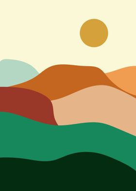 Minimalism in mountain art