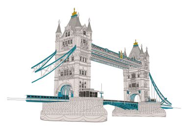 London Tower Bridge art