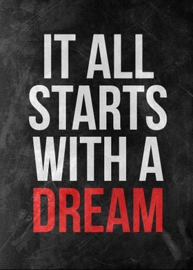 Dream and hard work quote