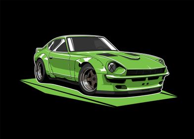 Nissan 240Z Fairlady Green