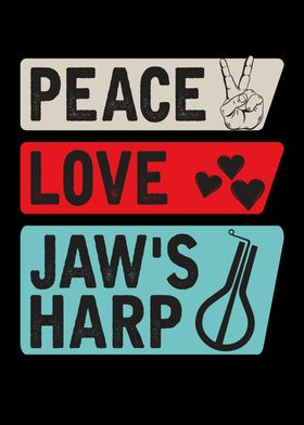 Peace Love Jaws Harp