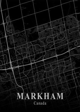 Markham City Map Dark