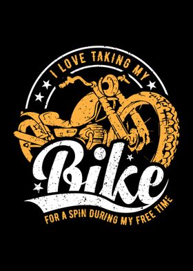 I love taking my bike