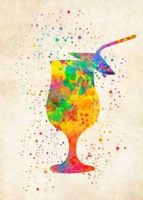 Cocktail watercolor