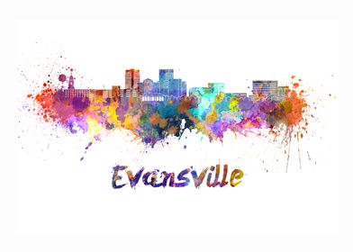 Evansville skyline