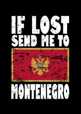 Montenegro Flag Saying