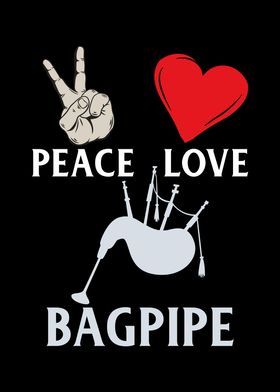 Peace Love Toy Bagpipe