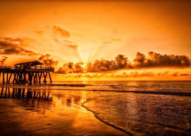 Morning at the Pier Tybee