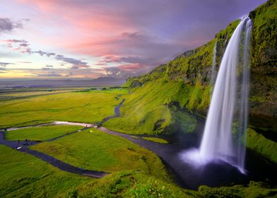 Waterfall in mountain