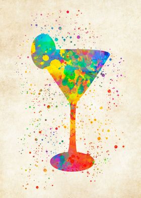 Cocktail watercolor