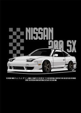 Nissan 200 SX White