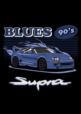 Toyota Supra Blues 90s