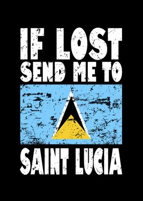 Saint Lucia Flag Saying