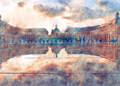 Bordeaux City Painting