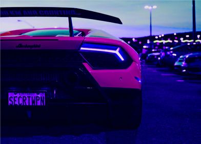 Pink lamborghini' Poster by jessica walking | Displate