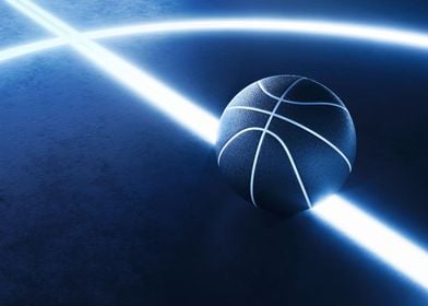Basketball dark background