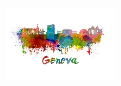 Geneva skyline