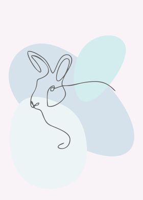 rabit and pastel collor