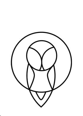 Owl geometric art