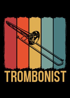 Retro Trombone Vintage