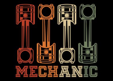 Retro Motorcycle Mechanic