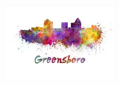 Greensboro skyline