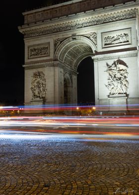 Arc de Triomphe by night