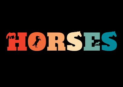 Retro Horse Riding Vintage