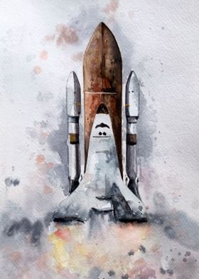 Oil Space Rocket