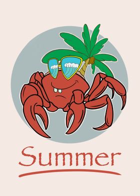 summer with crab