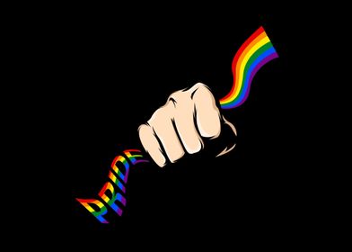 Rainbow Fist LGBT