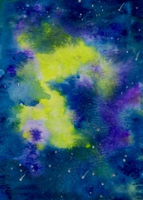 Watercolor Galaxy