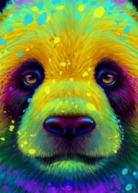 Colorful Panda