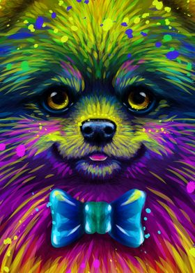 Colorful Spitz