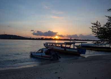 Sunset in Gili Meno