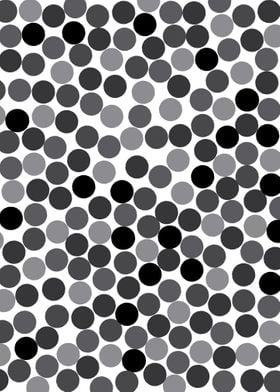 Black and white dots