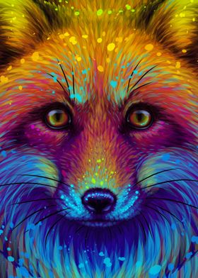 Colorful Fox