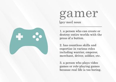 Funny Gamer Definition