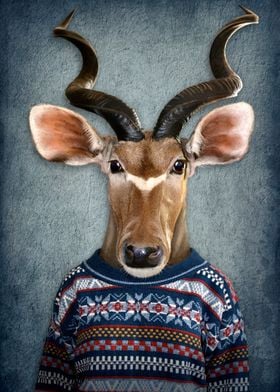 Antelope in clothes