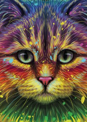 Colorful Cat