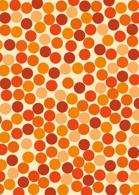 Orange polka dots