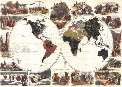 1861 World Map