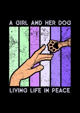 Dog Girl Peace