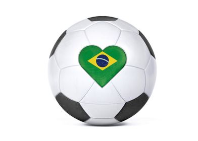 Soccer Ball Love Brazil