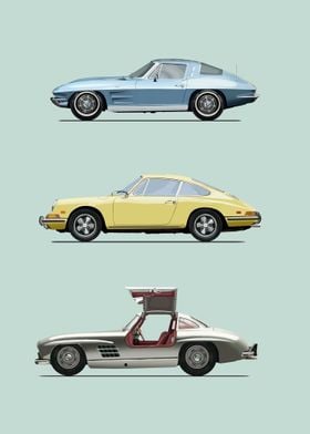 Classic Cars tryptic 
