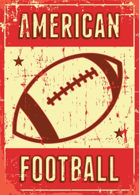 American Football Vintage 