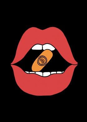 Orange Pill Bitcoin Lips