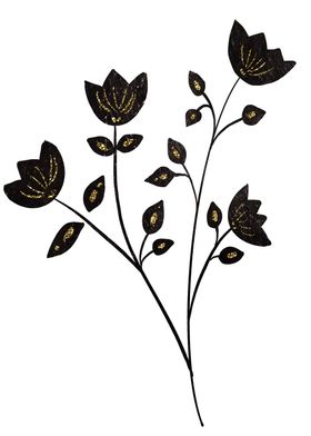 black gold flowers