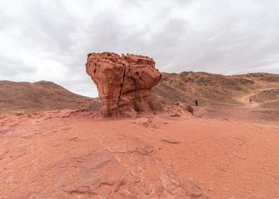 red Mushroom rock Israel