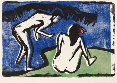 Bathing Couple by Kirchner